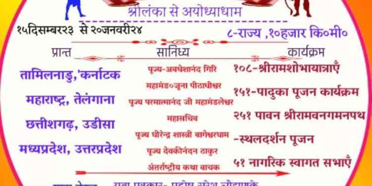 श्रीलंकेतून अयोध्येत श्रीराम मंदिरात स्थापित होणाऱ्या चरण पादुकांचे आगमन लोणार नगरीत!