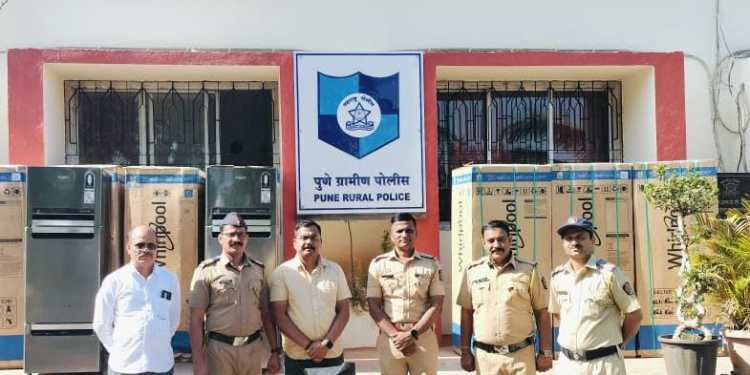 रांजणगाव एमआयडीसी हद्दीत दहा फ्रिज चोरले.. रांजणगाव पोलिसांनी आरोपीला पकडले..!