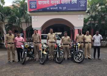 रिल्ससाठी जाळ-धूर काढत चार बुलेट फिरल्या.. व्हिडिओ व्हायरल केला..! मग पोलिसांची एन्ट्री झाली..चार बुलेट ताब्यात घेतल्या!