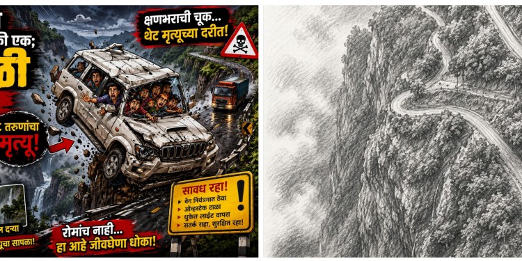 आंबेनळी : निसर्गाच्या अप्रतिम सौंदर्याने नटलेला घाट.. आकर्षक, पण ‘रोमांच’ आणि ‘मृत्यू’ यांच्यामधली अतिशय धोकादायक रेषा..!